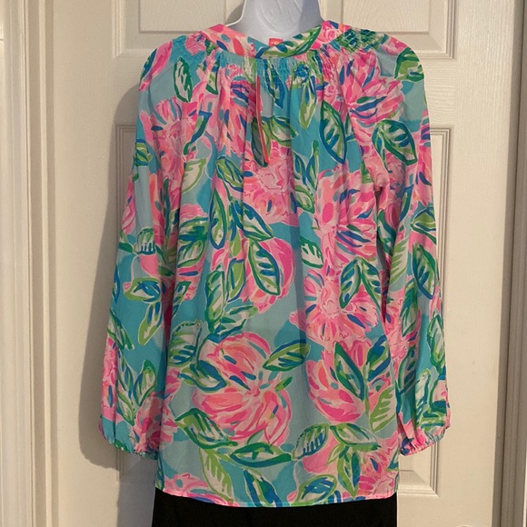 NWT Lilly Pulitzer Elsa Silk Top - Picture 7 of 7